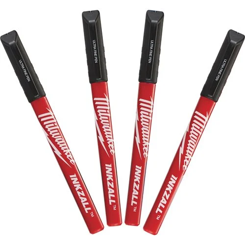 marker cienkopis czarny Milwaukee INKZALL™ 0,6 mm zestaw 4 sztuki